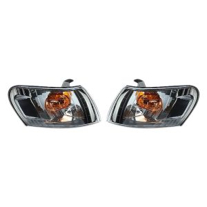 (DIYMO) 2PCS Car Front Corner Lamp Lights Lens Black for Toyota Corolla AE100 E100 AE101 1993-1997 Signal Lamp No Wire Harness