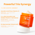 JellyPrim Vitamin C Whitening Face Cream Fading Melasma Dark Spots Acne Marks Moisturiser Non-Greasy Niacinamide Brightening Anti Aging Moisturizing Creams Beauty Skincare 45g. 