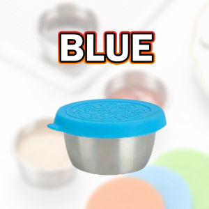 ALX MALAYSIA 304 Stainless Steel Dipping Box Wit Lid 50mL Ketchup Seasoning Container Sealed Sauce Plate Bekas Sos 酱汁盘