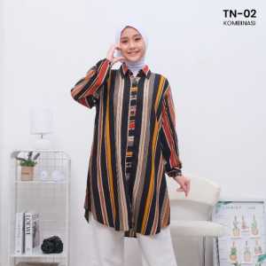 TN-02 Tunik Rayon Armor Premium LD110 LD120 Allsize Kemeja Atasan Wanita Blouse Baju Wanita