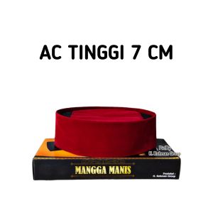 Kopiah pria warna merah maroon khas betawi ac tinggi 7 cm 8cm 9cm 10cm terbaru kopiah songkok peci pria warna merah maroon khas Betawi tinggi 10 cm 9cm 8cm 7cm terbaru