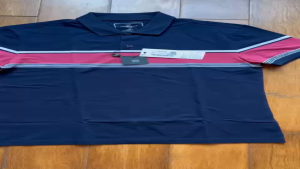 Áo polo Aristino Slimfit APS127S3 màu than kẻ cotton