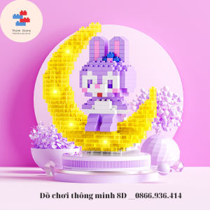 Đồ chơi lắp ráp mô hình thỏ cung trăng hoạt hình Disney - Lego dễ thương cute - Quà tặng bé gái quà tặng sinh nhật