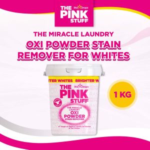 The Pink Stuff The Miracle Laundry OXI Powder Stain Remover for Whites (1KG)