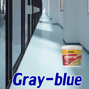 【Free Brush】Epoxy Floor Paint 3 In 1 Cement Wear-Resistan Waterproof Anti Slip for Warehouse Playground Office Gym  Indoor Cement Floor Renovat
