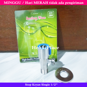 stop kran single 1/2" inch stainless SUS 304 GRT