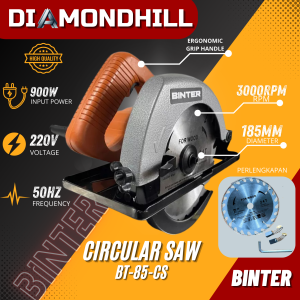 MESIN GERGAJI TANGAN LINGKARAN BT-58-CS - BINTER - CIRCLE POTONG KERAMIK KAYU / CIRCULAR SAW