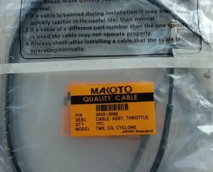 THROTTLE CABLE ASSY FOR TMX125/CG/CYCLONE/TMX155/GS125