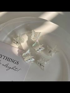🦋 Klip Rambut Butterfly Hair Clip Mini 2cm Iridescent Korean Style Fairy Cute Shimmer Hair Claw Accessories ✨