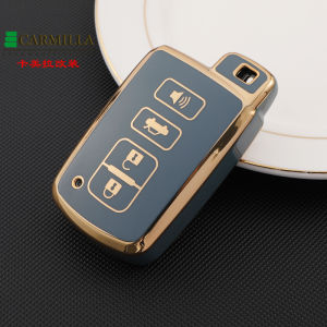 TPU Remote Key case Fob Cover Holder Fit for Toyota Highlander RAV4 Camry Avalon Corolla 2/3/4 Buttons Keychain Bag