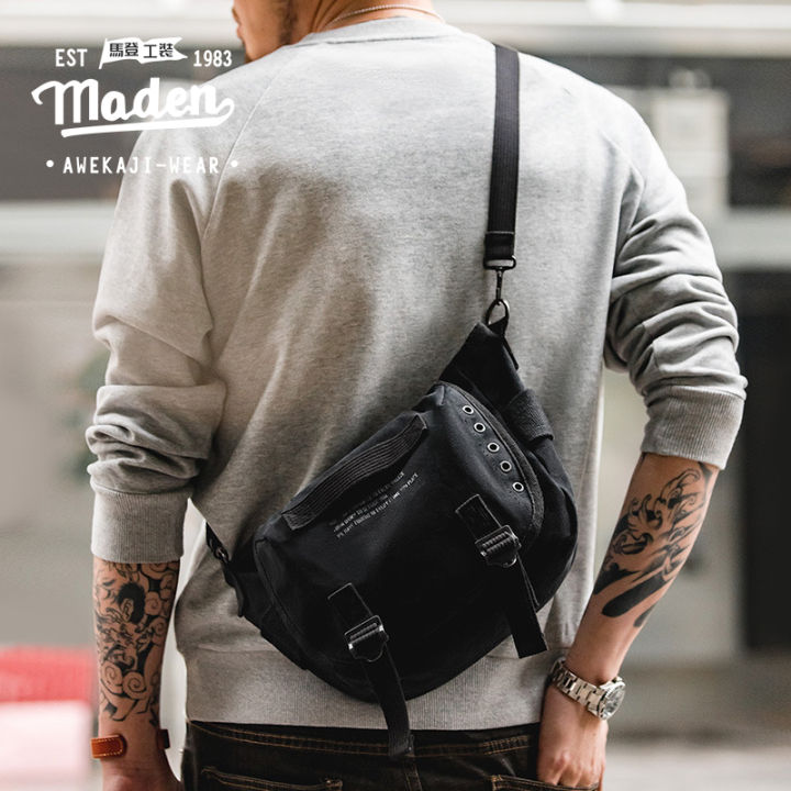 MADEN brand work clothes style men youth campus students simple mailman bag  fashion American retro M1961 letter canvas messenger bag portable men