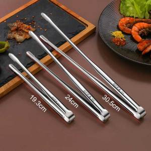 Stainless Steel Barbecue Clip Grilling Steak Clamp Baking BBQ Tool Food Tongs Kitchen Accessories
