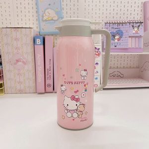 Christmas Gift Halloween Sanrio kit Sus304 1500Ml Student Dormitory Heat Preservation Thermal Bottle Kawaii Hello Kitty Comic Household Thermal Kettle