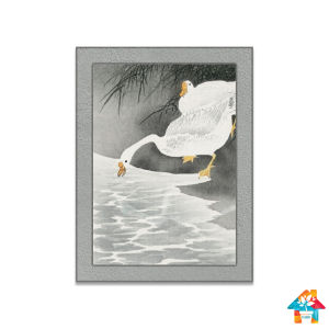 RUNABEE HIASAN DINDING 15X20CM DEKORATIF WALL ART BOHO SIMPLE ANIMALS POSTER KAYU GRAY POSTER