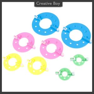 [Creative] 8PCS 4 sizes Fluff Ball Weaver PomPom Maker Knitting Loom Kit