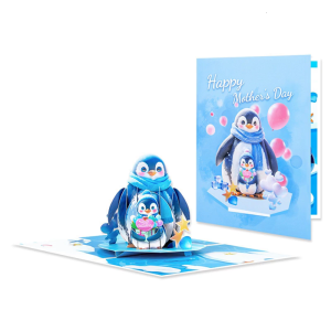 3D Penguins Popup Card Popup Gift CardsHandmade Greetings CardsMother Day Cards Popup Greetings Card Birthday Card