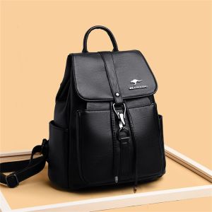 ROSA - NEW ARRIVALS (BISA COD) Ransel Kulit Pola Leci Pelek Kualitas Tinggi Mode untuk Wanita Ransel Wanita Desain Mewah Ransel Perjalanan Kapasitas Besar Tas Ransel wanita terbaru2022 / Tas Ransel Wanita kekinian / Tas Ransel Wanita Murah2022