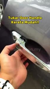 Door Outer Handle Proton Gen2 Saga BLM FLX FL Exora Persona Old Door Cover Chrome Shining Black Carbon Protector Guard