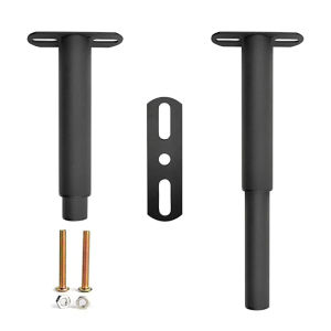 Adjustable Bed Legs Retractable Heavy Duty Bed Center Frame Slatted Support Legs Metal Furniture Support Feet for Cabinets Sofa Bed Frame Replacement Parts 1 Piece 7"-13" (Black)