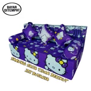 Sarung Sofa Bed Busa Inoac no 1 dan 2 size 180x200cm dan 160x200cm / Sprei Resleting Kasur Busa Sofabed