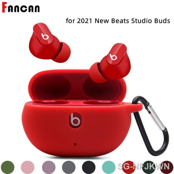 Silicone Case Cover for 2021 New Beats Studio Buds AntiLost Shockproof Protector Cover for