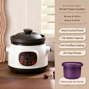Home Gas Stove Clay Pot Heat-Resistant Wont Crack When Dry Shallow Ceramic Pot for Claypot Rice and Soup