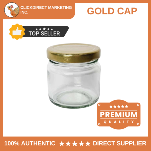 M-7361 120ML/4oz glass jar 24 pcs per box with plastic seal