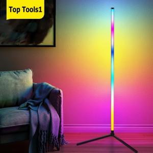 RGB Standing Lamp Color Changing Smart Modern Floor Lamp App & Remote Control for Bedroom Living Room Gaming Room