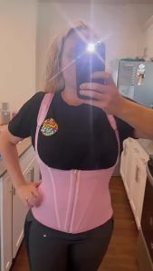 AfruliA Fajas Colombianas Girdles Double Compression Vest เอวเทรนเนอร์รัดตัวพร้อมตะขอซิปแบน Belly Slimming Body Shapers