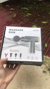 Máy Massage Cầm Tay 6 Chế Độ Có 4 Đầu Massage Máy Mát Xa Cổ Vai Gáy Vuadienmay