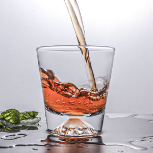 DAFIFY Japan Fujisan Snow Mountain Pure Crystal Art Glasses Cups Mount Fuji Snowberg Ice Cake Rock Glass Cup 300 ml