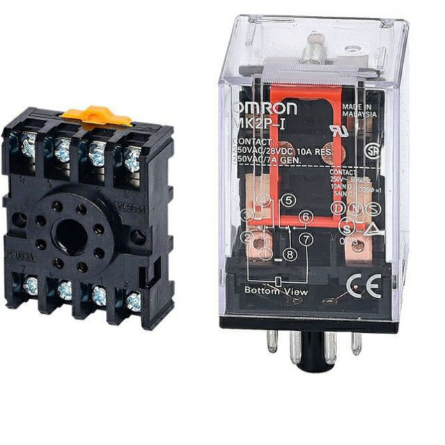 Relay ของแท้ รีเลย์ MK2P-I 24V 220V 12V 48V 110 AC DC ไม่รวมซ็อกเก็ต ...