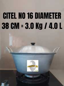 Panci Citel Aluminium No 10 sampai no 18 Tebal Anti Lengket dan Pecah Kualitas Premium