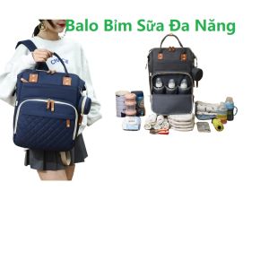 Balo bỉm sữa đa năngbalo bỉm sữa không thấm nước có ngăn giữ nhiệt rộng chứa được nhiều đồ