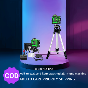 Laser Level Digital Automatic Leveling Leveler 360° Rotating LED Display Measuring Tool