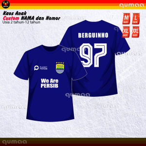 COSTUM NAMA dan NOMOR KAOS Anak usia 2thn - 12thn WE ARE PERSIB BANDUNG| Fashion KIDs T-shirt