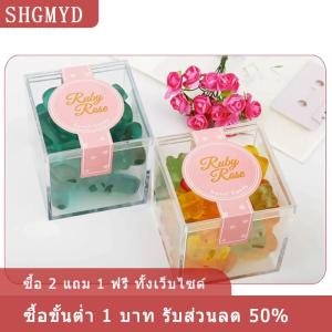 [COD] SHGMYD กล่องอะคริลิคใสทรงเหลี่ยมพร้อมฝาปิด กล่องใส่ลูกกวาดทนทาน ใช้งานได้หลากหลาย