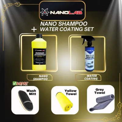 NANO Car Shampoo Wax | Hyper Wash 2 in 1 Car Nano Shampoo for Auto Car Detailer Pusat Cuci Kereta | syampu Cuci Kereta Wash & Shine | Platinum Motorcycle Bike Wash | Sabun cuci kereta - NANOLAB