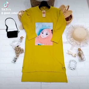 Midi oversize anak 3-14th //Midi dress viral anak //midi pinguin /midi slebew