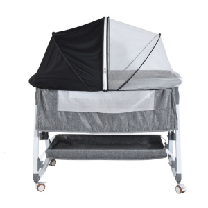 Semi Shading Baby Crib Fly Netting Tent with Double Zipper Closure for Indoor and Outdoor Use Full Protections