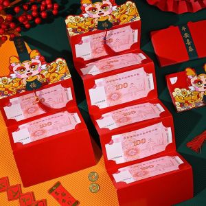 Giorgione ampaw money envelope wedding red envelopes ampao for love letter ampaw money trending pink DIY Packing Folding Red Envelope Fodable Cute 2025 New Year Packet 2/6/8/10 Slots Cartoon Blessing Bag Celebration Party