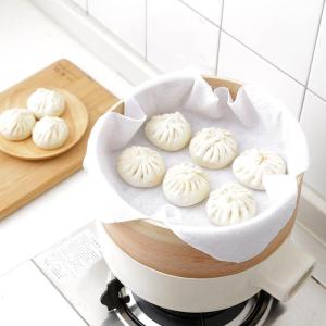 6Pcs Cotton Fabric Steamer Cloth Steamed Stuffed Bun Gauze Kitchen Supplies Dumpling Pastry Cooking Tools Non-Stick