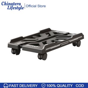 Adjustable Mobile CPU Stand Under Desk Computer Tower Stand with Caster Wheels PC Floor Cart for Gamers and Students