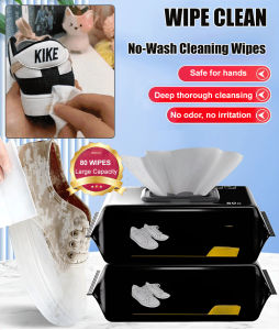 xiaxiaopi No-Wash Cleaning Wipes Waterless White Shoe Cleaner Cleaning Wipes Sneaker Shine Cleaner