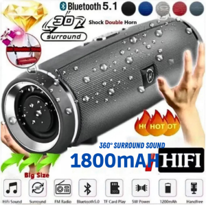 BERGARANSI ZEALOT Speaker Portable Bluetooth Super Bass Karaoke 5.2 TWS Waterproof IP65 1800mAh S51