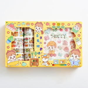 STIKER washi tape motif kartun set scrapbook DIY sticker viral gift diary
