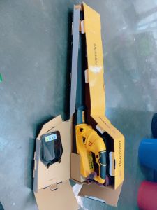 เครื่องตัดแต่งพุ่มไม้ไร้สาย เลื่อยตัดพุ่ม รุ่นHP-02 เหลือง HappyAnt //ออกใบกำกับภาษีได้//