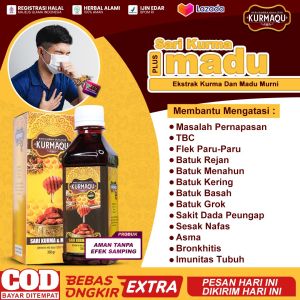 Obat TBC Paru Flek Paru Paru Batuk Rejan Batuk Menahun Batuk Kering Batuk Basah Batuk Grok Sesak Nafas Asma Bronkhitis Bronkitis Meningitis - Sari Kurma KurmaQu Madu