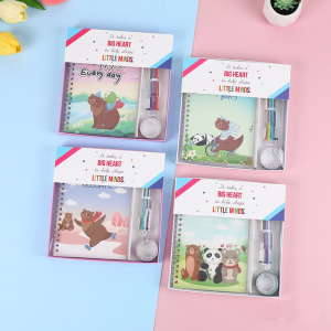 【SG STOCK】Notebook & Stationery Gift Set – Kids Birthday Gift | Cartoon Diary Set | Elementary School Prizes & Party Favors