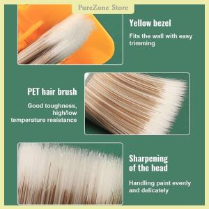 [PureZone] Edger Paint Brush Multifunctional Painting Brush Color Separator Interior Wall Roof Paint Brush Latex Paint Trimming Color Tool
